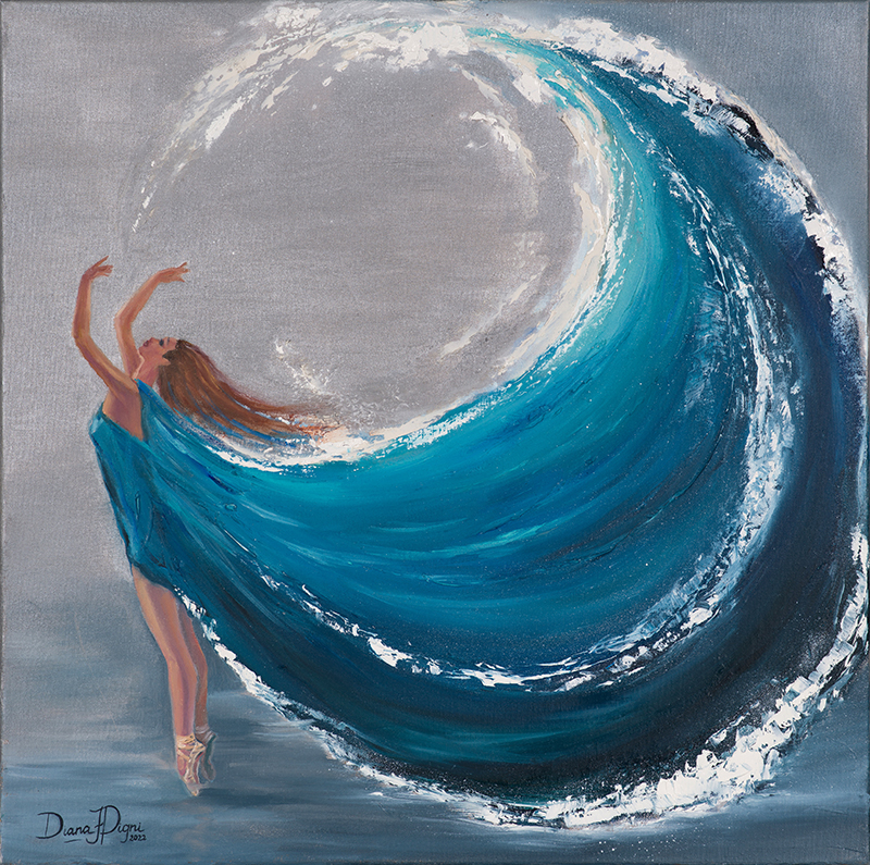 Aquarius Woman Painting