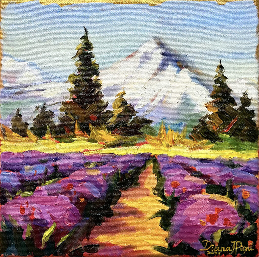 Lavender Oil Painting