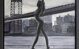 Ballerina Painting - New York Cityscape Art