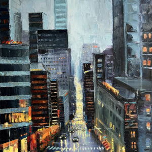 New York Impasto Oil Painting