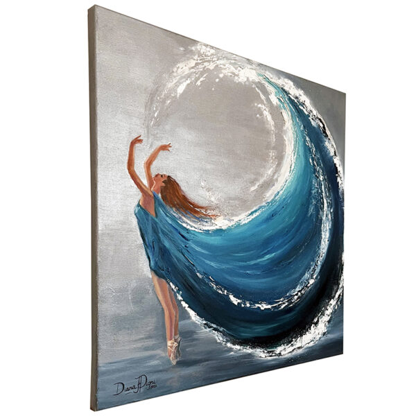 Aquarius Woman Painting – Ballerina Original Art
