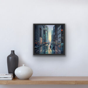 New York Painting – Cityscape Original Art.