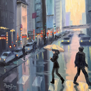 New York Painting – Cityscape Original Art.