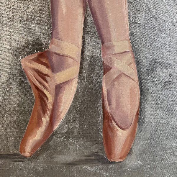 Ballerina Legs Painting - Ballet Dancer Original Art