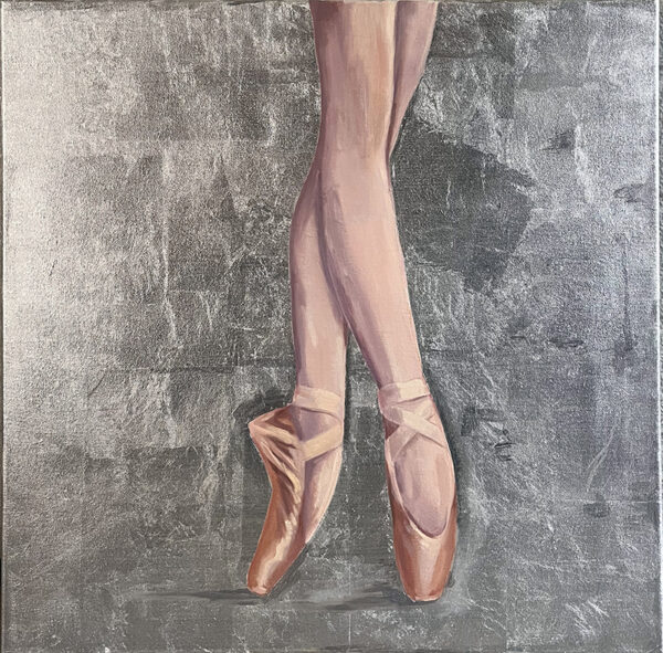 Ballerina Legs Painting - Ballet Dancer Original Art