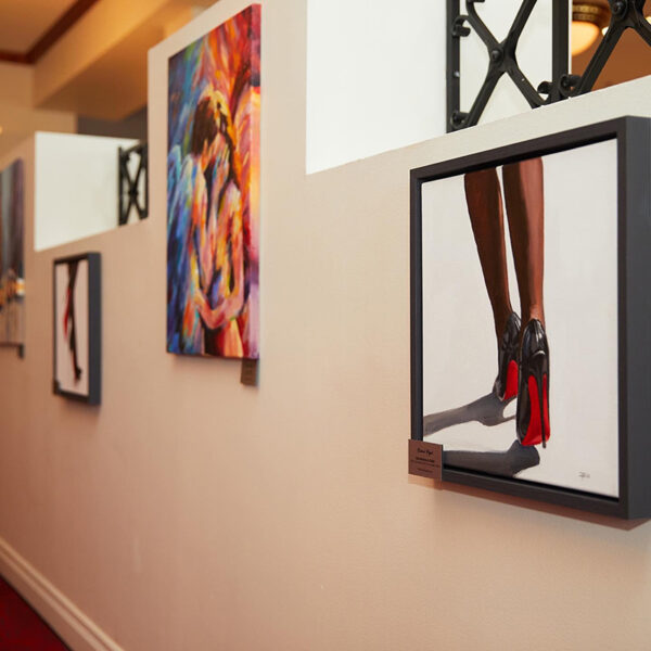 Shoes Painting - Red Bottoms Original Art