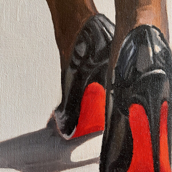 Shoes Painting - Red Bottoms Original Art