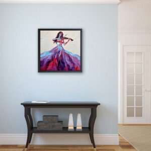 Violin Painting Music Original Art