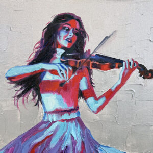 Violin Painting Music Original Art