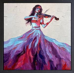 Violin Painting Music Original Art 