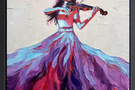 Violin Painting Music Original Art 