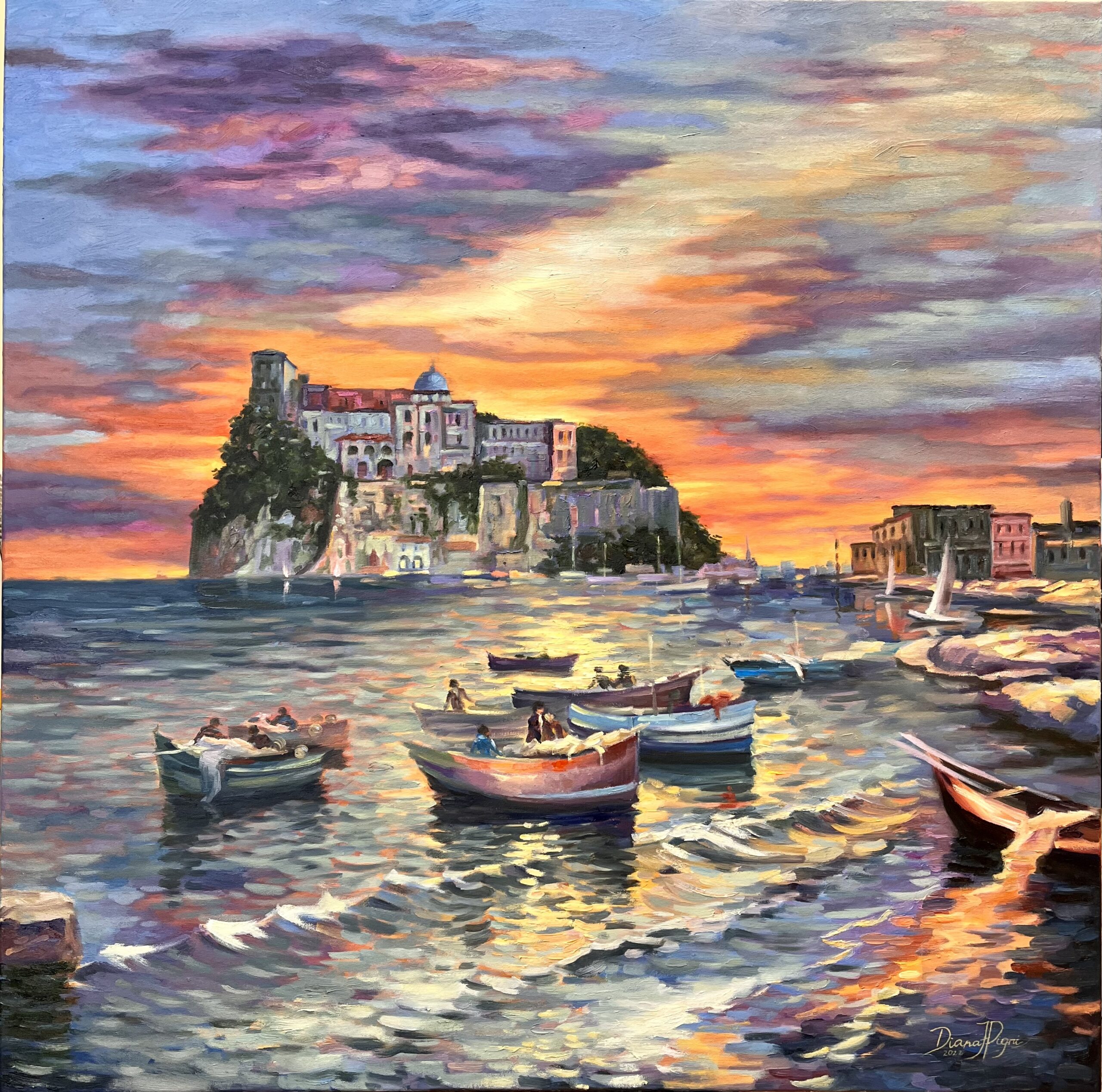 Ischia Italy Canvas Painting