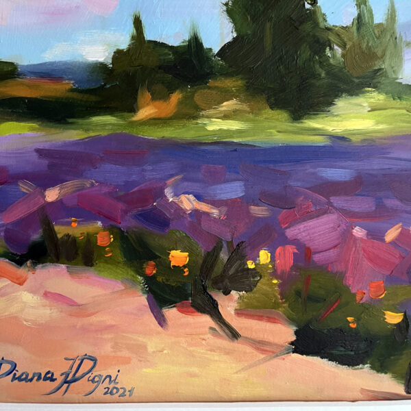 Oregon Lavender Field Painting
