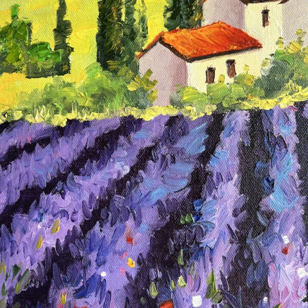 Tuscany Painting Lavender Original Art