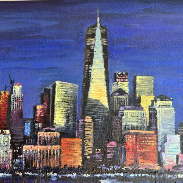 New York Nightscape Painting