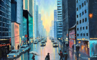 NYC Colorful Oil Painting