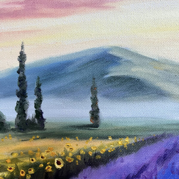 Tuscany Sunflower Lavender Painting