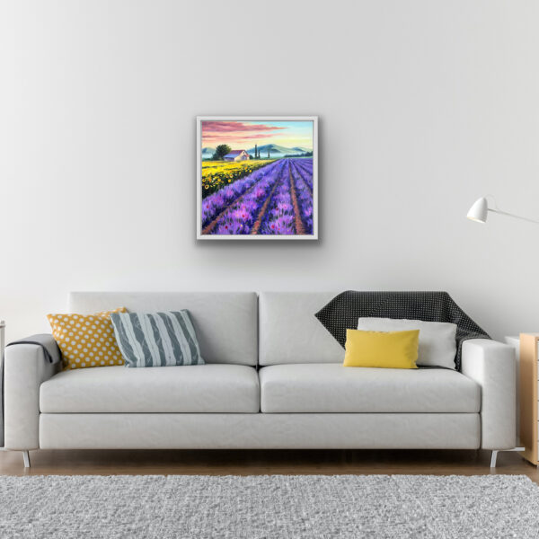 Tuscany Sunflower Lavender Painting