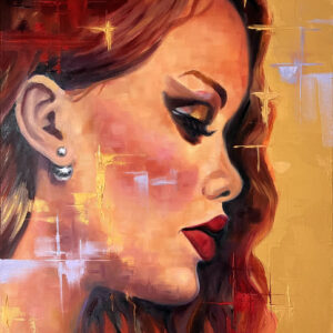 Rihanna Celebrity Portrait Painting