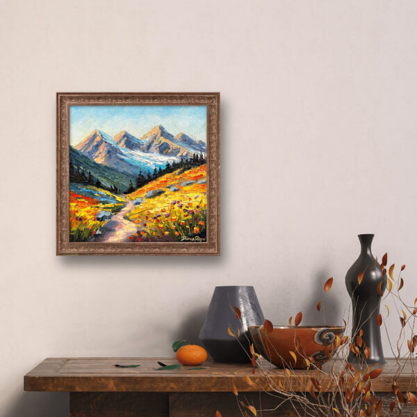 A Small Colorado Mountain Painting