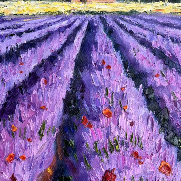 Mount Hood Oregon Lavender Painting