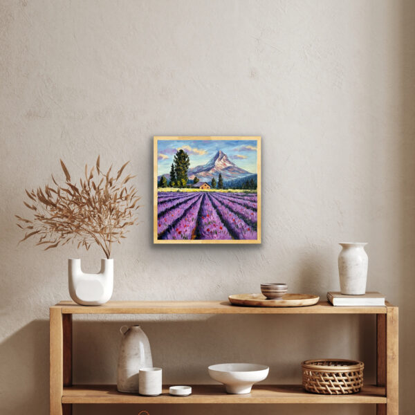 Mount Hood Oregon Lavender Painting