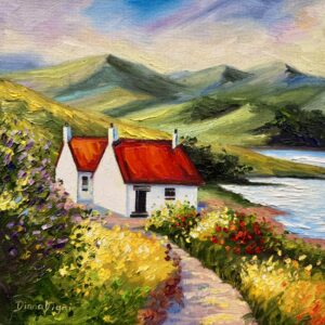 An Ireland Cottages Oil Painting
