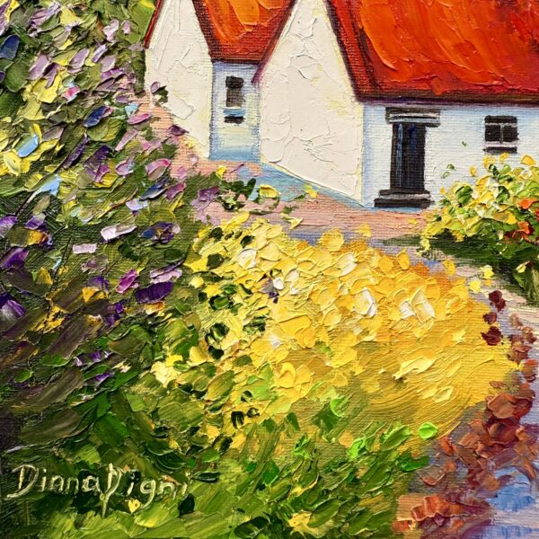 An Ireland Cottages Oil Painting