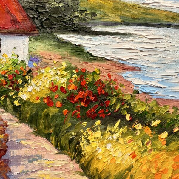 An Ireland Cottages Oil Painting