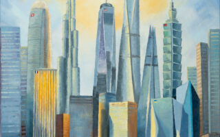 "Global Harmony" Peace Cityscape Painting