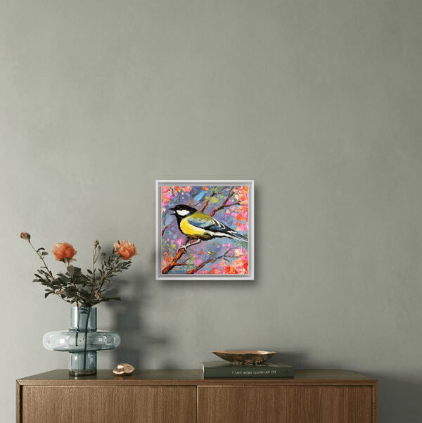 A Small Chickadee Painting