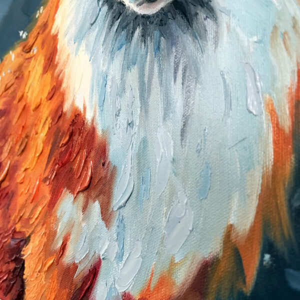 Fox Oil Canvas Painting