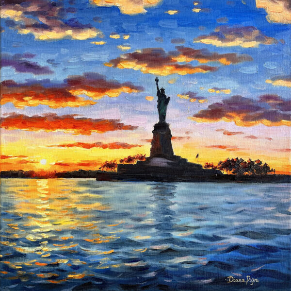 New York Liberty Statue Painting