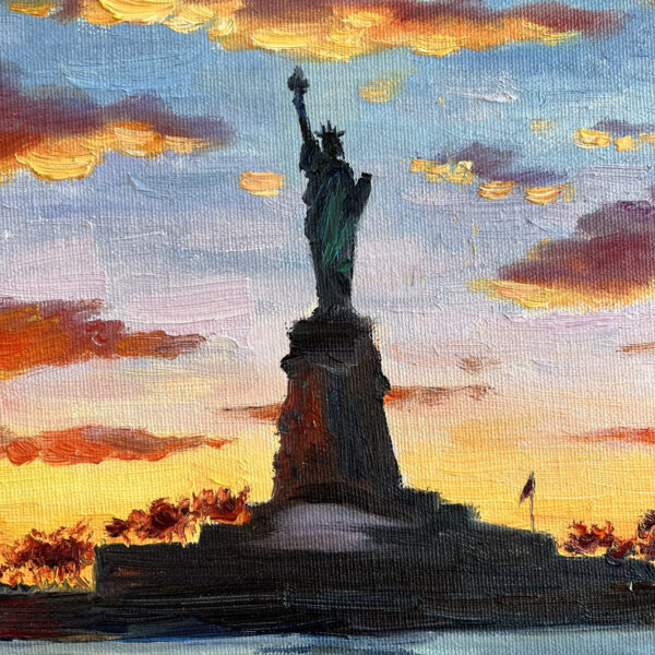 New York Liberty Statue Painting