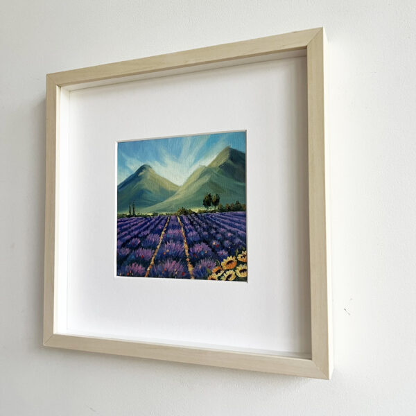 Tuscany Italy Lavender Field Oil Painting