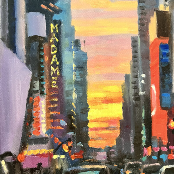 Framed New York Painting