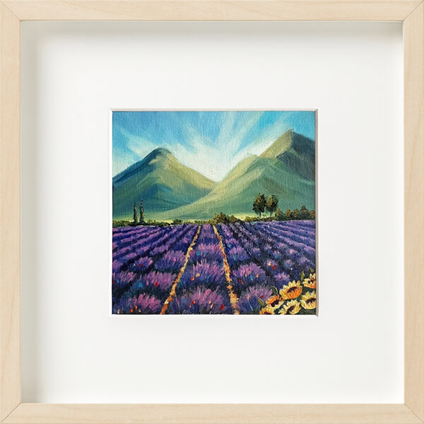 Tuscany Italy Lavender Field Oil Painting