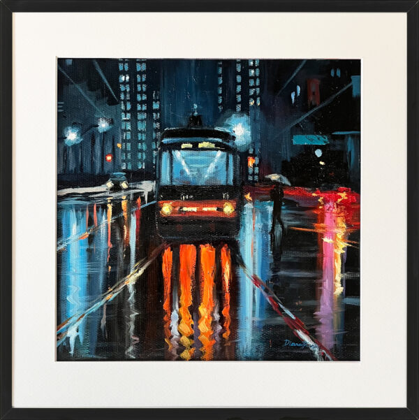 Framed Toronto Canada Oil Painting