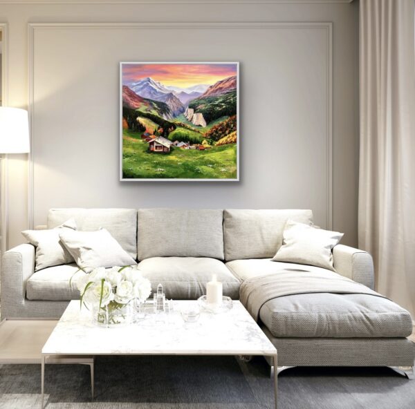 Switzerland Landscape Painting