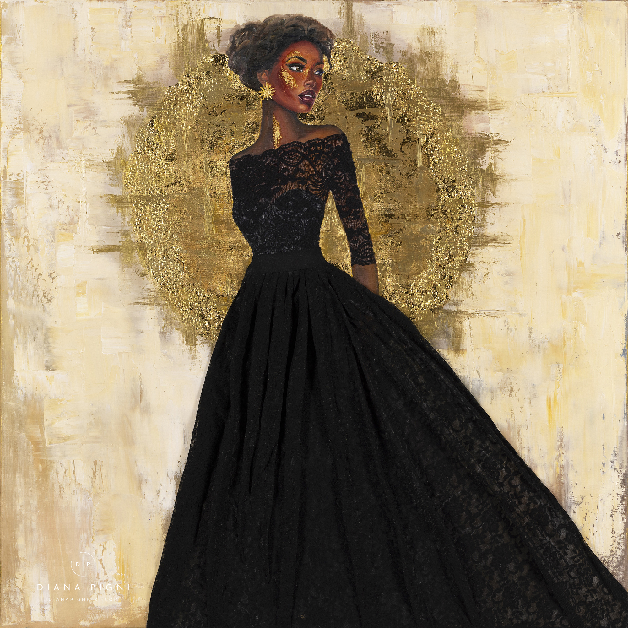 African American Queen Art Painting