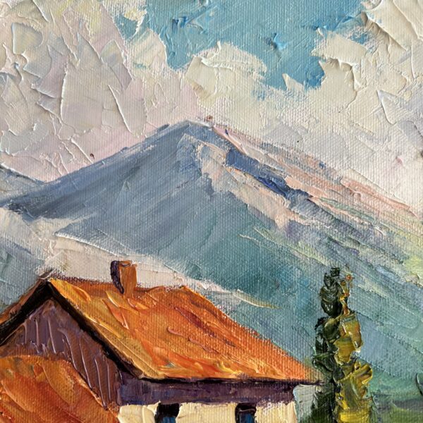 Tuscany Italy Impasto Oil Painting