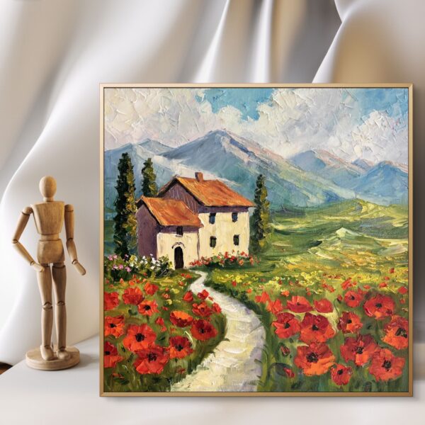 Tuscany Italy Impasto Oil Painting