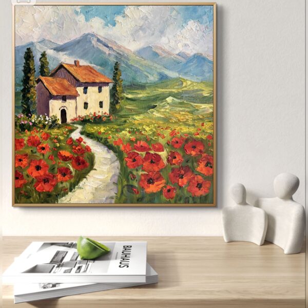 Tuscany Italy Impasto Oil Painting