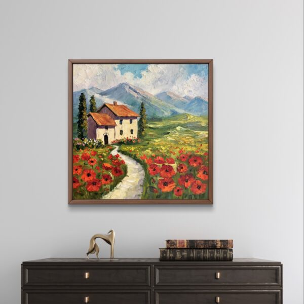 Tuscany Italy Impasto Oil Painting