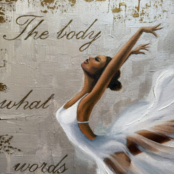 Ballerina African American Dancer Painting