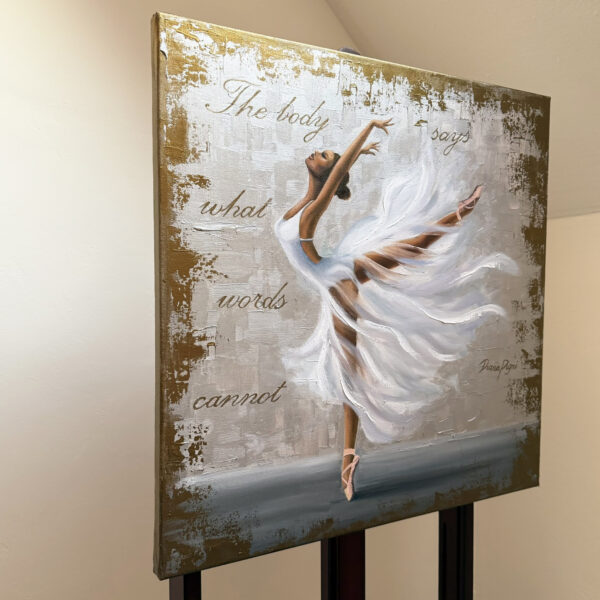 Ballerina African American Dancer Painting