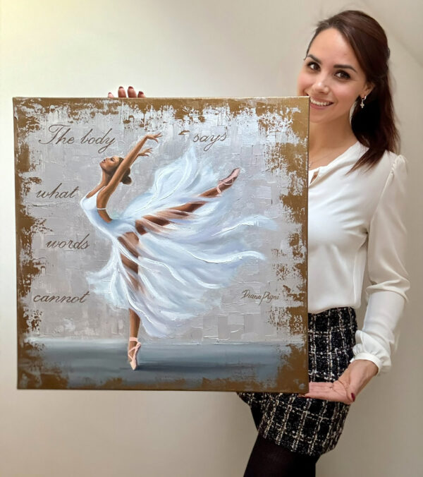 Ballerina African American Dancer Painting