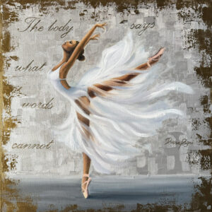 Ballerina African American Dancer Painting