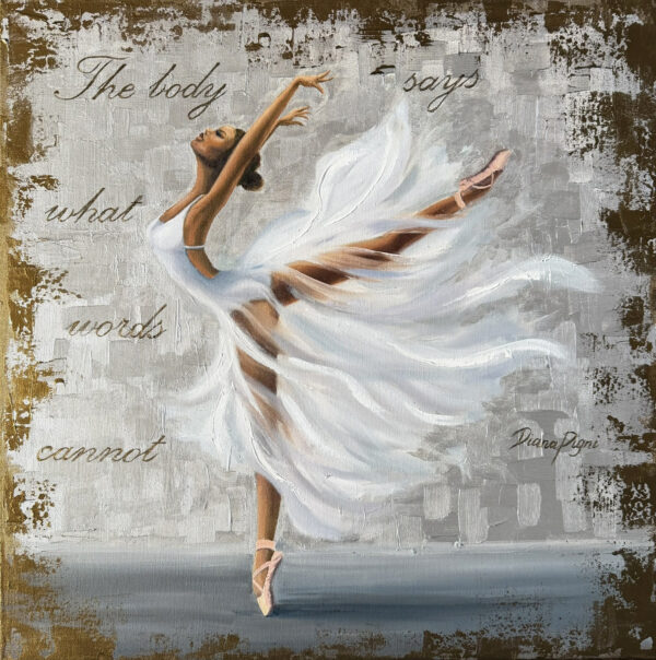 Ballerina African American Dancer Painting