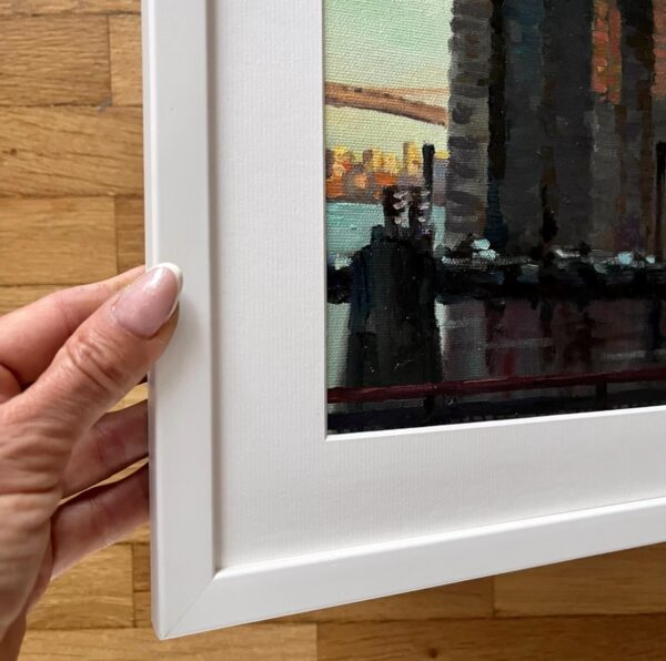 A Framed New York Oil Painting